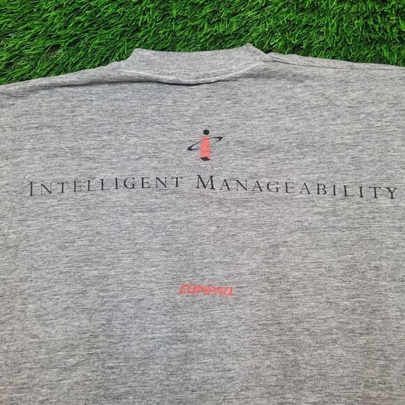 VTG 90s Compaq "Intelligent Manger" T-Shirt Mens XL Single Stitch USA - Picture 6 of 7